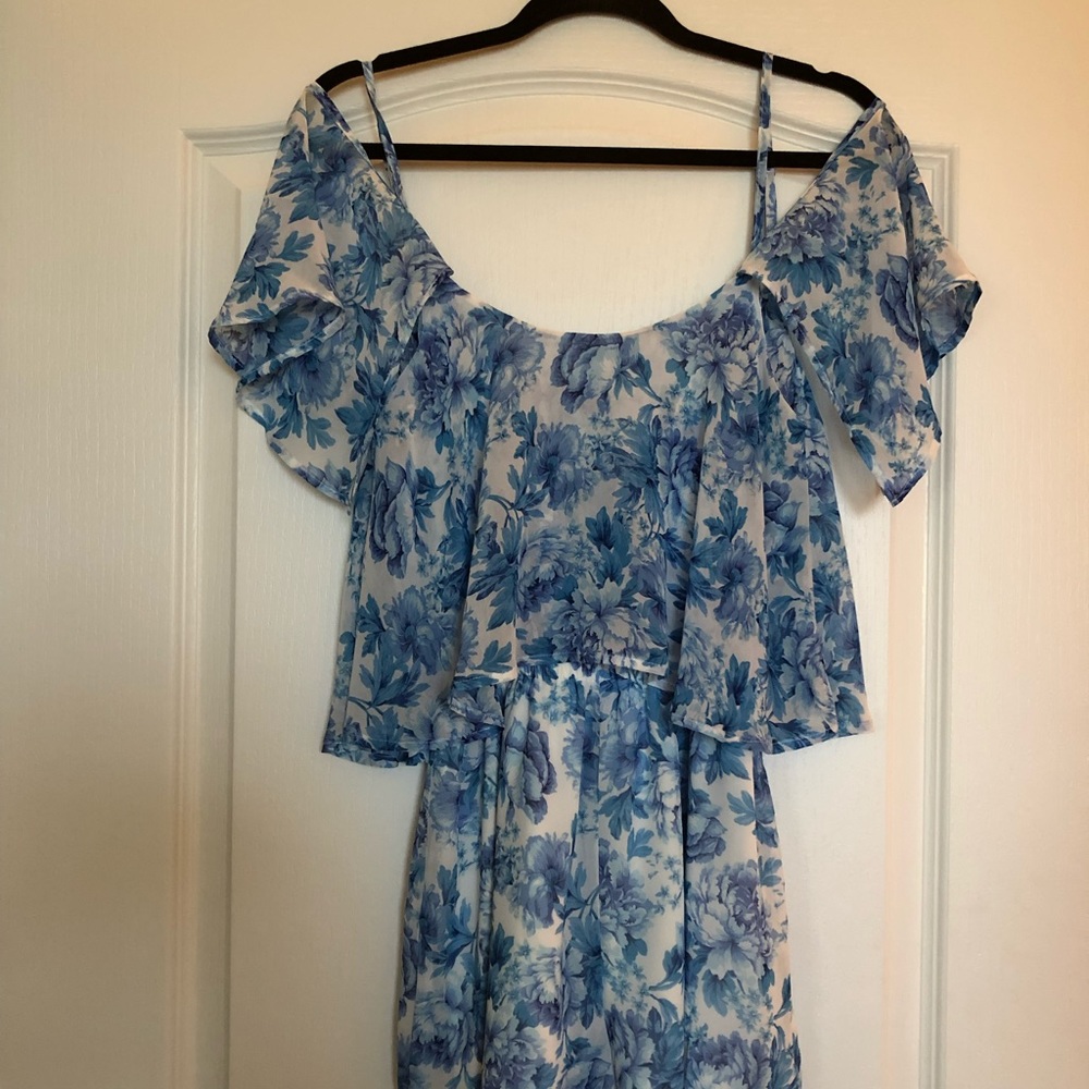 Show Me Your MuMu Cold Shoulder Floral Romper